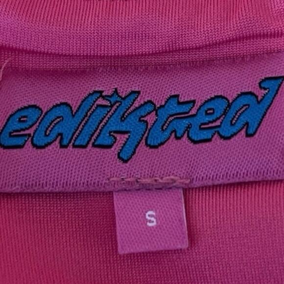 Edikted Isla Pink Sleeveless Cami Corset Bustier Corset Crop Tank Top Size S - Picture 3 of 4